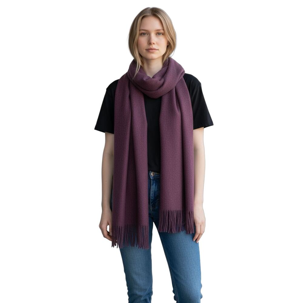 Free People Scarf Purple Large 29" x 100"